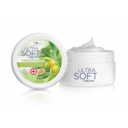 Inelia, Green Olive Actively Regenerating Face & Body Cream Ultra Soft