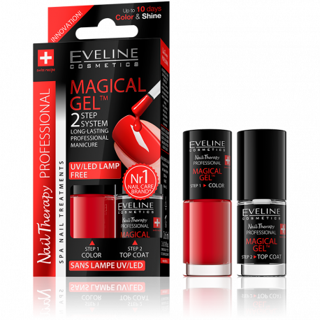 Eveline, Magical Gel - 2 Step System Long-lasting Professional Manicure