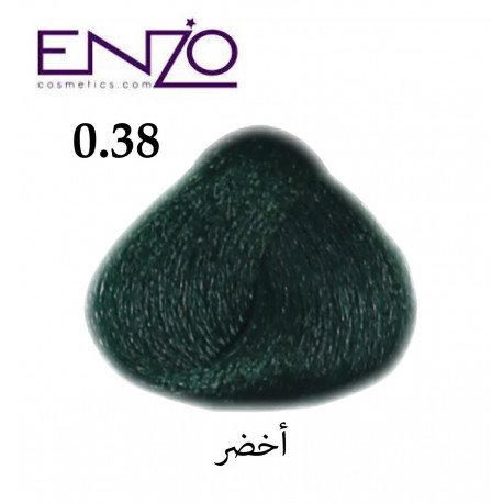 ENZO HAIR COLOR 0.38 أخضر
