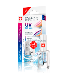 EVELINE, Top Coat UV Nail Hardener With UV  Effect 3in1